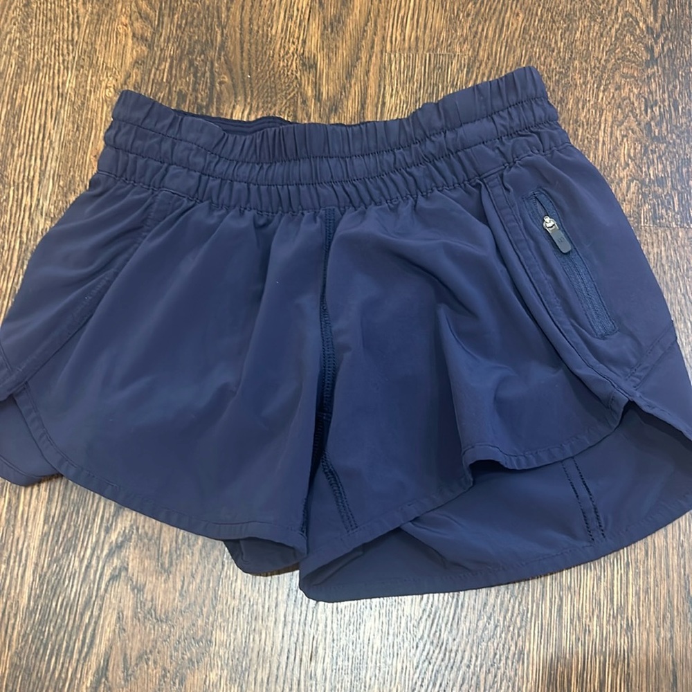 Navy Lululemon shorts